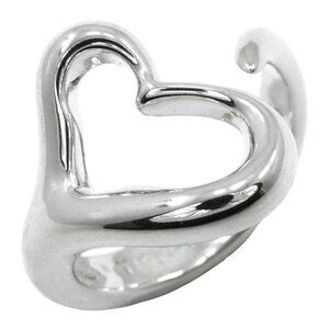 TIFFANY&Co. Open heart Ring Elsa Peretti Silver925 #5.4(US Size) 5g Women